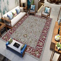 Tapis Bohème Floral Moderne, Taille Personnalisable, Lavable, Antidérapant, Adapté aux Animaux Domestiques, pour Maison, Bureau, Tapis de Zone Personnalisable, Salon