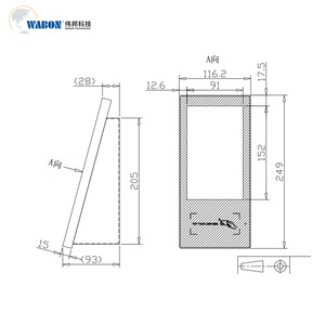EDS thang máy mục đích bên ngoài sàn Selector thang máy màn hình cảm ứng cho hội trường - Product Image 2