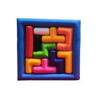Grand puzzle gonflable de carnaval, jeu de construction d'équipe, travail d'équipe, jeu de puzzle gonflable