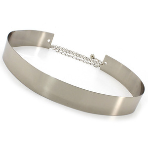 Women Punk Full Metal Mirror Skinny Waist <strong>Belt</strong> 2cm 3.5cm Metallic <strong>Gold</strong> Plate Wide <strong>Chains</strong> Lady Adjustable <strong>Belt</strong> <strong>for</strong> <strong>Dress</strong> - Product Image 4