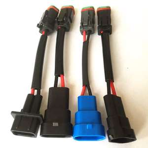 自動猫ライトワイヤーhar 9006にDeutsch DT Adaptersワイヤーハーネスと10センチメートル18AWG 2ピン自動車用コネクタ - Product Image 5