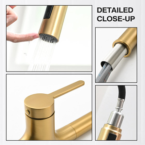 Professional kitchen <strong>faucet</strong> with <strong>detachable</strong> <strong>sprayer</strong> high-pressure design and durable stainless steel construction - Product Image 5