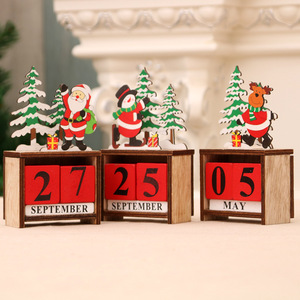 New Christmas decoration, wooden creative <b>calendar</b>, home decor item, <b>calendar</b>, children's DIY gift. - Product Image 4