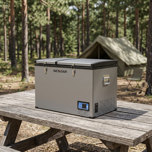 GCS DAR 100L Solar Refrigerator DC 12V 24V Outdoor Cooler <b>Fridge</b> With Digital Display - Product Image 1