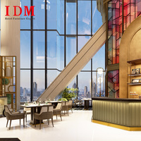 Ensemble de chaises de salle à manger en bois massif de style moderne et luxueux pour hôtel et restaurant, écologique, usage commercial, salle de sport, hôtels 3 à 5 étoiles