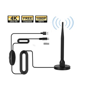 Antena de TV Digital HDTV con Precio de Fábrica, OEM ODM, Antena Interior Giratoria con Base Magnética - Product Image 1