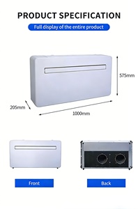 Nuovo <span class=keywords><strong>Condizionatore</strong></span> d'Aria Monoblocco da Parete 10000BTU/12000BTU per Uso Domestico <span class=keywords><strong>Senza</strong></span> Unità Esterna - Product Image 2