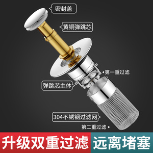 จุกปิดท่อระบายน้ำอ่างล้างหน้า Royal Stan แบบสแตนเลส ป้องกันกลิ่น สำหรับท่อระบายน้ำอ่างล้างจาน - Product Image 2