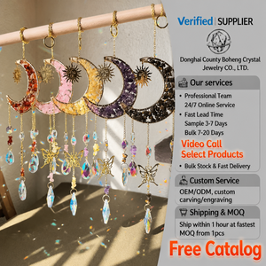 Vente <span class=keywords><strong>en</strong></span> gros : Décoration de jardin intérieure - Boule à facettes décorative avec papillons et oiseaux <span class=keywords><strong>en</strong></span> cristal et queue <span class=keywords><strong>en</strong></span> spirale, moulin à vent décoratif - Product Image 6