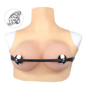 <span class=keywords><strong>Dropshipping</strong></span> 304ステンレススチール + レザー<span class=keywords><strong>BDSM</strong></span>ボンデージセックス乳房拘束カップル用スパイク付きセックス - Product Image 3