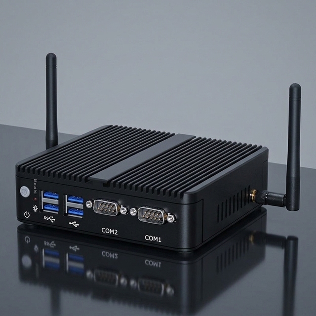 Low Power Consumption N100 Mini PC Linux Operating System Fanless PC DDR4 Triple Display 2HD DP Industrial Computer