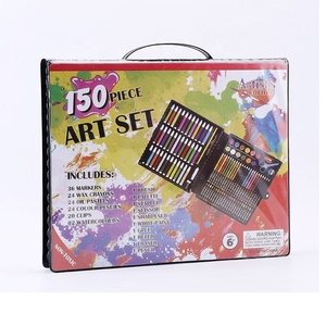 Set Artistico per Bambini da 150 Pezzi con Materiali Assortiti, Acquerelli, Scrittura, <span class=keywords><strong>Disegno</strong></span>, Pastelli a Cera, Pastelli a Olio, Matite Colorate, Scatola in Plastica EN71 - Product Image 5