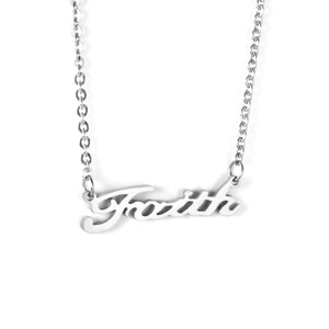 Collar de Cadena de Acero Inoxidable con Letra Personalizada, Collares con Nombre Personalizado para Mujeres y Hombres - Product Image 3