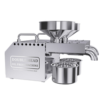 LT-B02 à Double tête entièrement automatique Mini petit usage domestique domestique huile de ricin graines noix sésame huile d'olive presse Machine/presseur d'huile