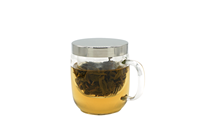 Ensemble de tasses à café en verre borosilicate écologique fait main vintage personnalisable 350 ml Résistant à la chaleur Transparent Moderne Luxe