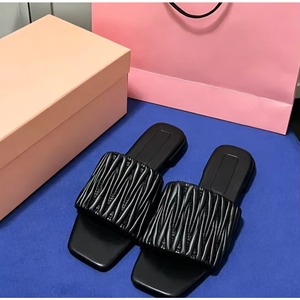 Sandales femme en cuir véritable à bout ouvert, plateforme, décorées d'un nœud, confortables, rehaussantes, style pieds nus, tendance mode hiver-été - Product Image 2