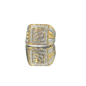 Gold Plated Copper and Brass <b>Men</b> <b>Ring</b> Classic Fashion Jewelry Stylish Finger <b>Ring</b> for Festival Wedding Party Anniversary Casual - Product Image 3