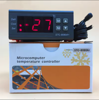 Contrôleur de température numérique STC-8080A+ avec écran LED, thermostat intelligent