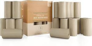 Bolsas para excremento de perro Huamaohengchun, conformes con las normas ASTM D6400 y EN 13432 - 270 bolsas (18 rollos) - Material de cuero ecológico, grueso e impermeable - Product Image 3