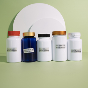 Горячая распродажа, 200 куб. См, лекарственные пластиковые фармацевтические таблетки, капсулы для таблеток с витамином, бутылки с крышкой - Product Image 2