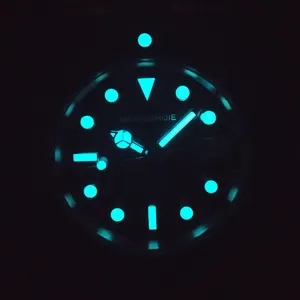 Corgeut OEM 40 мм класса Люкс Мужские сапфировое стекло GMT 10ATM Diver Orologio Uomo световой логотип черный автоматические часы