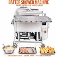 Machine automatique d'application de pâte avec système de circulation pour la ligne de traitement de la panification des aliments frits