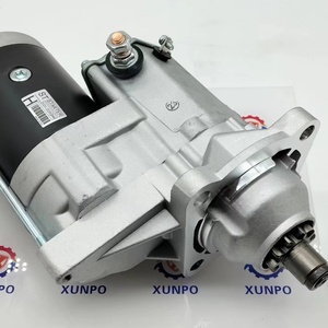 Excavator Parts for 128000-2561 600-863-4210 Starter Install on 6D107 Engine Starter Motor for PC2008 PC220-8 24V 10T 5.5KW - Product Image 2