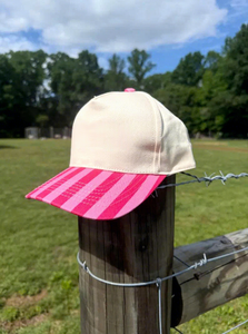 Personaliza el Logotipo y el Color, Gorra de 5 Paneles, Perfil Medio, Dos Tonos, a Rayas, Fabricada en Vietnam, Informal, Deportiva, para Exteriores, Ropa Urbana para Mujer - Product Image 3
