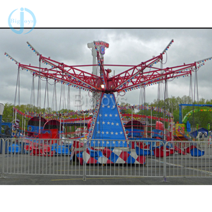 2025 nuevo diseño Parque de Atracciones paseos Flying Merry Go Round niños columpio Musical para niños y adultos - Product Image 6