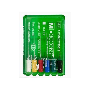 Paquete de 12 Unidades/Caja de Limas Dentales Manuales K-H-R de 21 mm, 25 mm y 31 mm, 8 Unidades #   Fuente de Energía Eléctrica K/H/Enlarge - Product Image 2