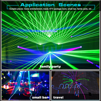 Projecteur laser cube Wifi, alimenté par batterie, 3W, projecteur laser d'animation, application sans fil professionnelle, cube laser 3D