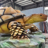 Modèle interactif d'animal animatronique de la légende chinoise ou tortue mythique robotique pour parc aquatique comme attraction de divertissement