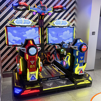 Console de jeu d'arcade en métal à monnayeur la plus populaire pour enfants, jeu de tir aérien, interaction parent-enfant, aire de jeux, version anglaise