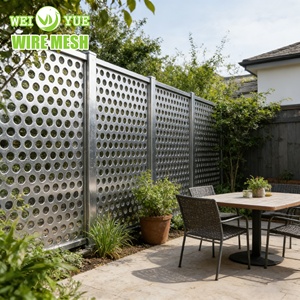 Tôle métallique perforée bleue décorative moderne pour cloison <span class=keywords><strong>de</strong></span> cuisine / séparation d'espace <span class=keywords><strong>de</strong></span> salon / design d'intérieur résidentiel - Product Image 4