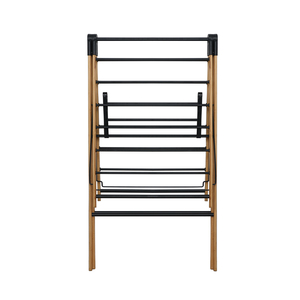 Nouvelle arrivée bambou Sèche-linge Rack Easy maison pliable vêtements suspendus sec en <span class=keywords><strong>bois</strong></span> linge étendoir à linge - Product Image 3