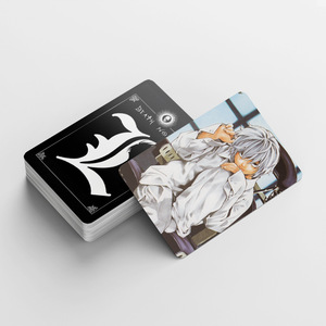 92 Pezzi Carte Fotografiche <span class=keywords><strong>Anime</strong></span> Death <span class=keywords><strong>Note</strong></span>, Piccoli Adesivi, Carte Regalo Olografiche in Scatola, LOMO Fronte-Retro - Product Image 2