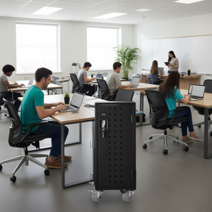 Estación de Carga Portátil para 16 Dispositivos con Pantalla de 15.6 Pulgadas para Oficina, Aula, Carga de Chromebook, Tablet y Laptop - Product Image 2