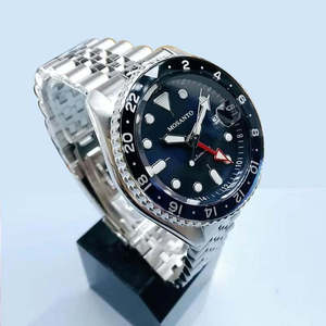 Reloj <span class=keywords><strong>Seiko</strong></span> <span class=keywords><strong>5</strong></span> Sports Automático <span class=keywords><strong>GMT</strong></span> para Hombre, Caja de Acero Inoxidable, Cristal Hardlex Azul, Resistente al Agua, Cronógrafo, Analógico Superman - Product Image 1