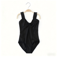 Justaucorps de ballet pour filles, de haute qualité, couleur unie, tissu confortable, bretelles larges, tenue d'entraînement de gymnastique pour enfants, combinaison de danse