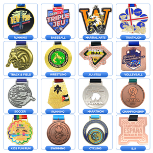 Manufacture Custom Awards Running Sports <strong>Medal</strong> Ribbon Holder Display <strong>Hanger</strong> - Product Image 3