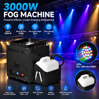 Machine à fumée verticale MOKE 3000W avec LED, 30x10W 4-en-1, DMX, télécommande LCD, hauteur de jet 10m, pour scène, mariage, DJ, spectacle en direct