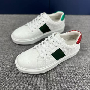 Zapatillas Blancas Casuales para Parejas, Transpirables y Cómodas, de Cuero Genuino para Verano, Invierno y Primavera - Product Image 1