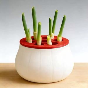 Boîte de culture hydroponique pour oignons, sans terre, recyclable, régénérative, pour <span class=keywords><strong>la</strong></span> maison, <span class=keywords><strong>la</strong></span> cuisine, le balcon, boîte à oignons - Product Image 2