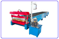 Machine de formage de tuiles en acier de type russe, style spécial coloré, pour toiture, largeur d'alimentation 1200 mm, moteur et pompe