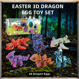 Modelo de Huevo de Dragón, Juego de 6 Huevos de Dragón Abribles, Juguete Coleccionable de Dinosaurio de Fantasía - Product Image 2