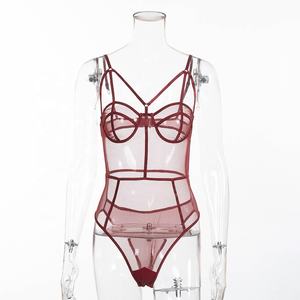 Lingerie sexy en maille <span class=keywords><strong>transparente</strong></span> avec bretelles sexy, <span class=keywords><strong>sous</strong></span>-vêtements pour femmes, <span class=keywords><strong>sous</strong></span>-vêtements de la Saint-Valentin transparents - Product Image 6