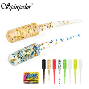 เหยื่อปลอมแบบนิ่ม Spinpoler ขนาด 27 มม. แบบเรืองแสง หางแหลม TPR เหยื่อตกปลา Ajing สำหรับตกปลาบนน้ำแข็ง น้ำทะเล ใช้ได้กับอุปกรณ์ตกปลาหลายชนิด - Product Image 1