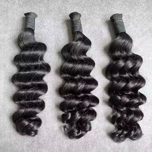 Đôi Sợi Ngang 20 Inches Remy Phần Mở Rộng Tóc Cho Phụ Nữ Màu Đen Thẳng Phong Cách Với Nhuộm Bằng Máy Bện - Product Image 4