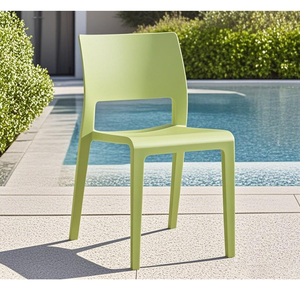 Chaise <span class=keywords><strong>de</strong></span> salle à manger en plastique PP empilable, moderne, colorée, bon marché, en résine et polypropylène, pour restaurant, vente en gros - Product Image 2