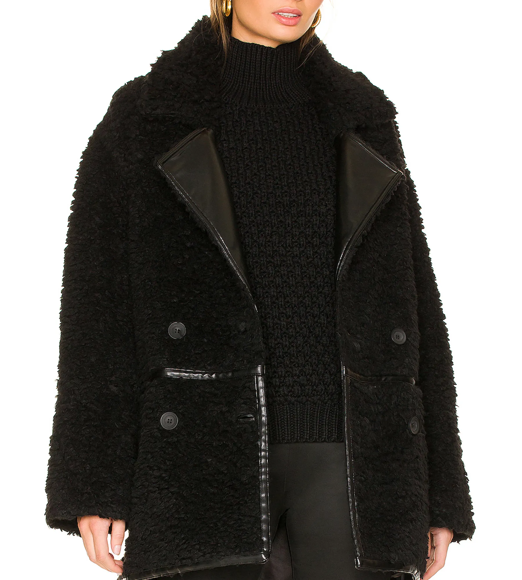 2024 esplosivo moda donna cappotto lungo bavero design elegante semplice caldo inverno alta qualità può essere personalizzato